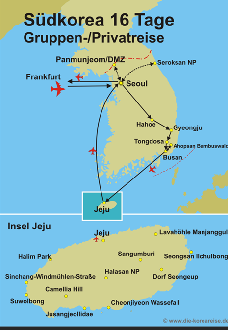 Korea Privatreise 16 Tage Reise