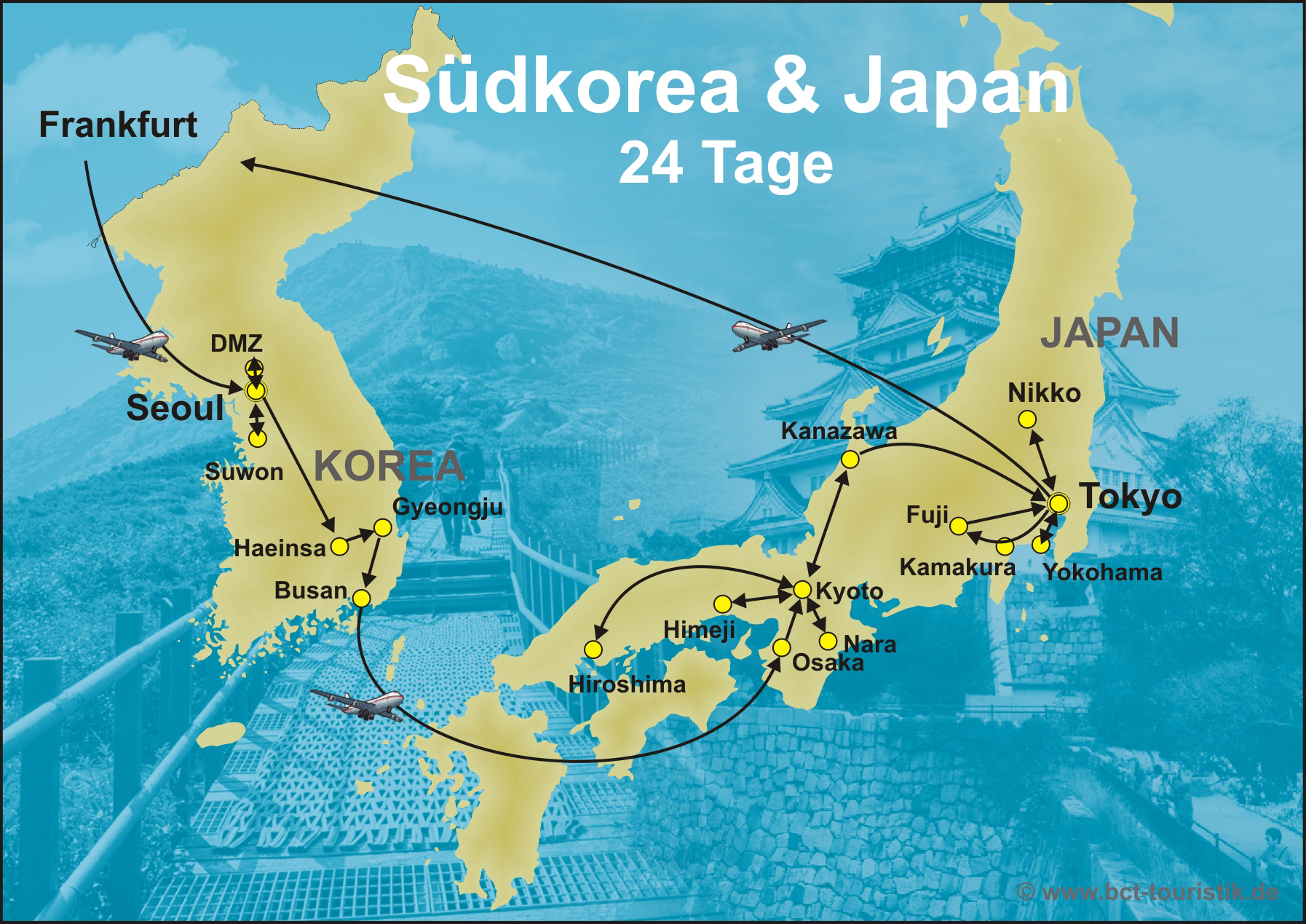 Südkorea & Japan Reise
