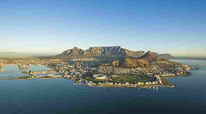 Atemberaubender Blick auf den Tafelberg in Kapstadt, Südafrika